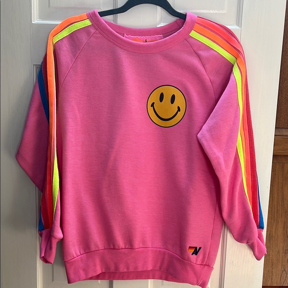 Aviator Nation Smiley face crewneck